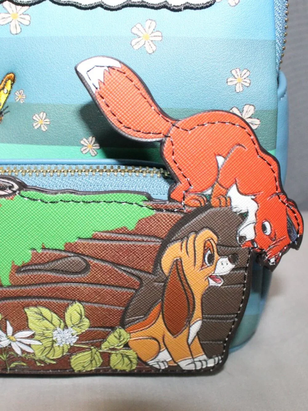 NWT Danielle Nicole Disney The Fox & the Hound Log Mini Backpack - Picture 8 of 11